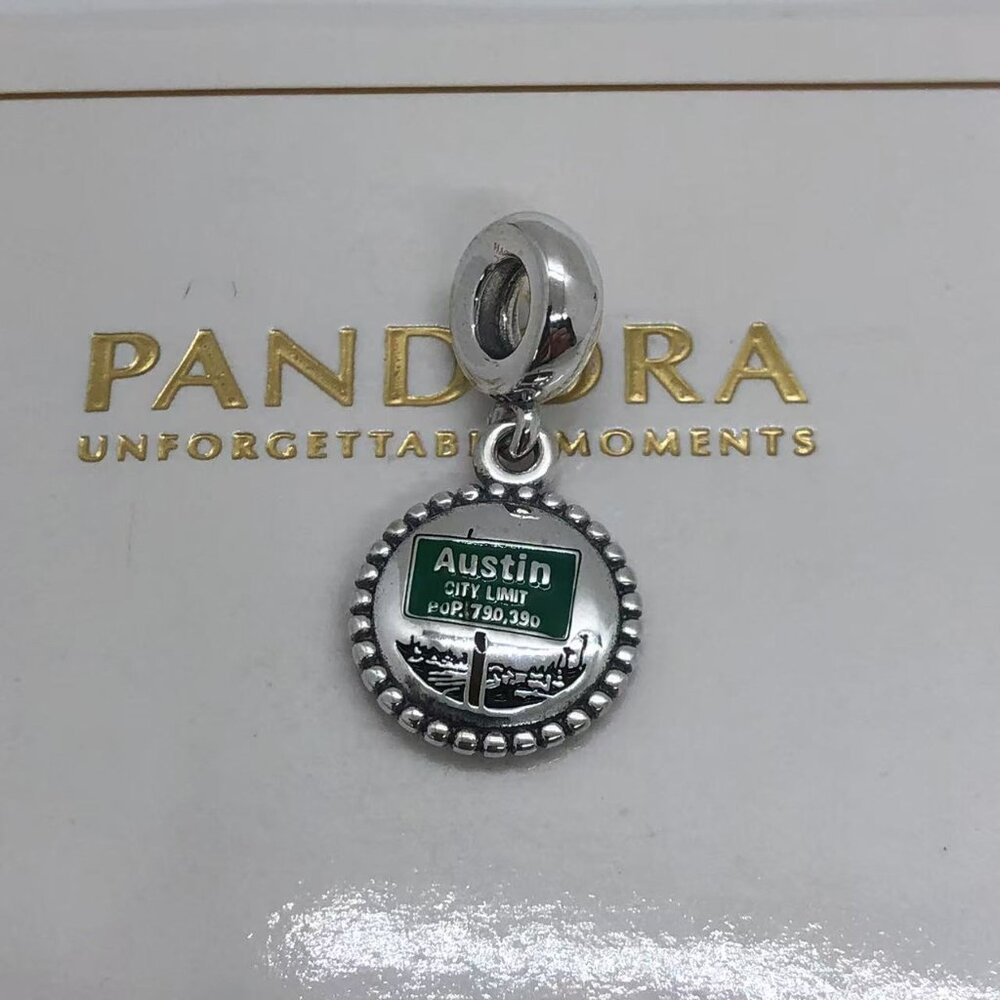 🌞📖Pandora Austin City Limits Charm Vintage Austin Texas Charm